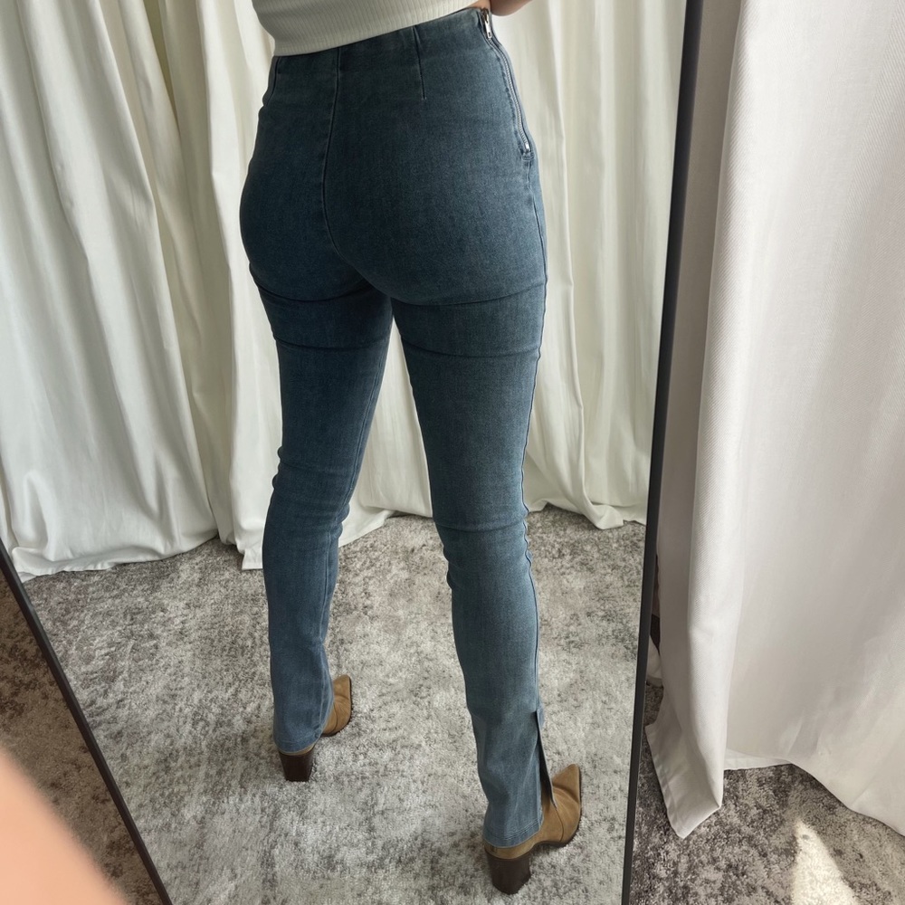 EMORY ROSE Denim High Waist Bootcut Leggings - Picture 4 of 13
